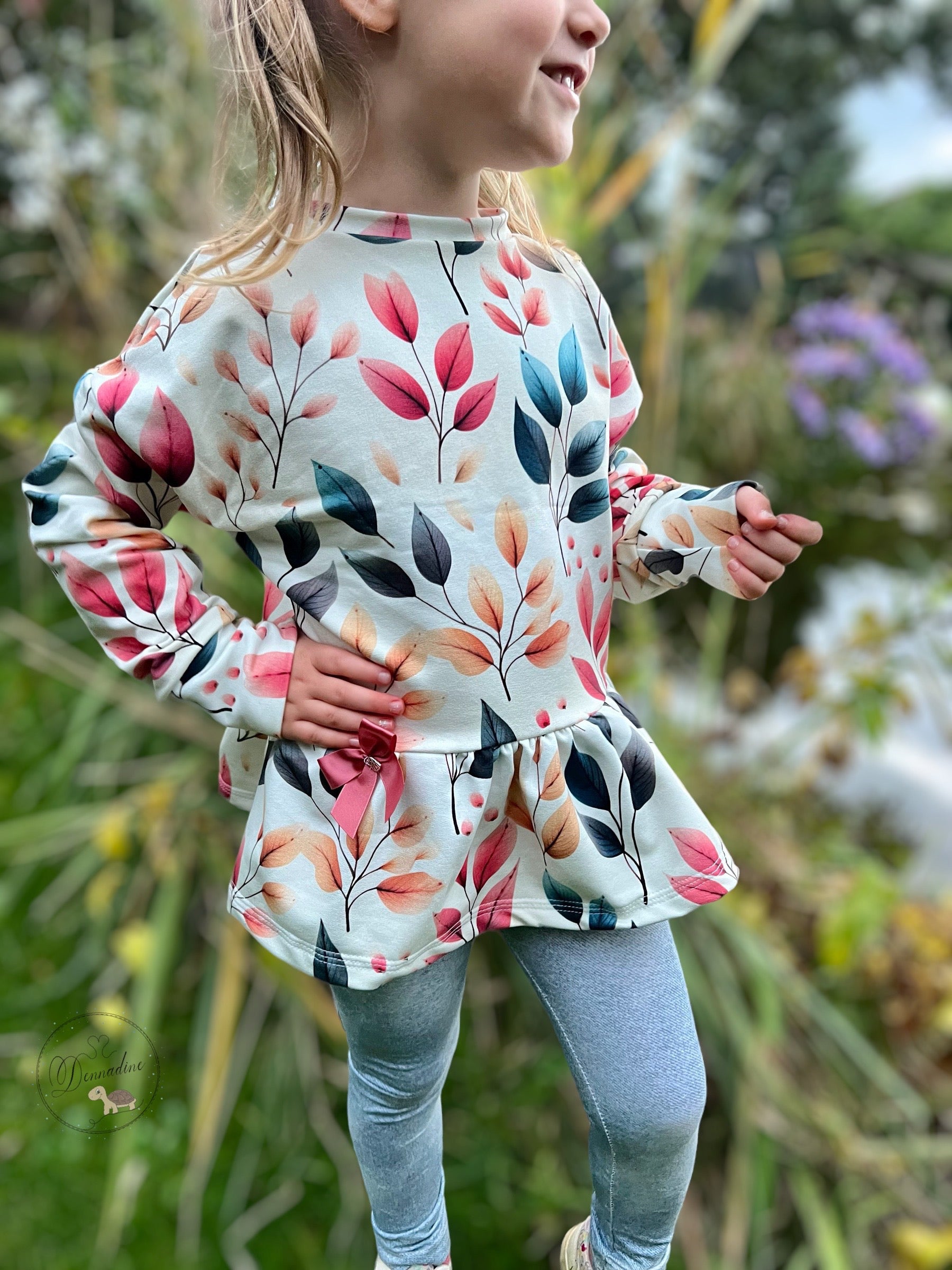 Herbst Blätter auf Creme